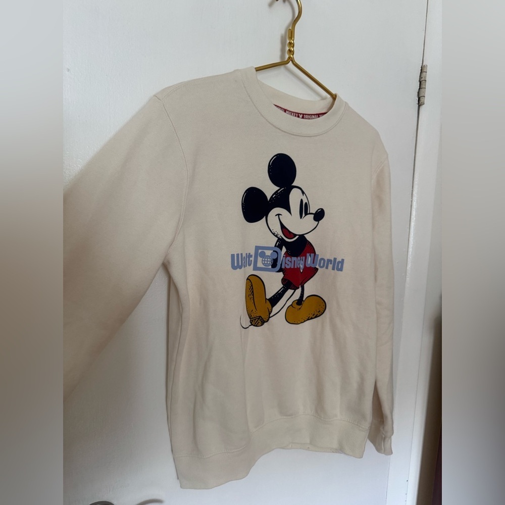 Disney Parks Walt Disney World Cream Sweatshirt Pullover - Picture 3 of 5